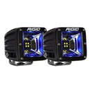 Flood/Spreader Lights RIGID Industries Radiance Scene Lights - Surface Mount Pair - Black w/Blue LED Backlight [68201] RIGID Industries
