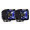 Flood/Spreader Lights RIGID Industries Radiance Scene Lights - Surface Mount Pair - Black w/Blue LED Backlight [68201] RIGID Industries
