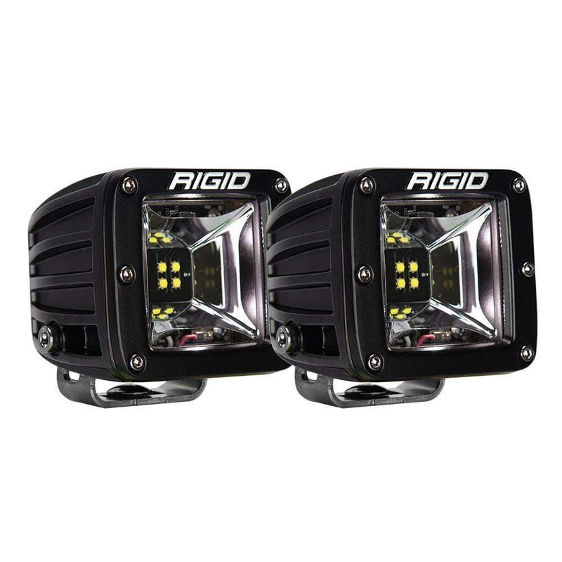 Flood/Spreader Lights RIGID Industries Radiance Scene Lights - Surface Mount Pair - Black w/White LED Backlight [68200] RIGID Industries