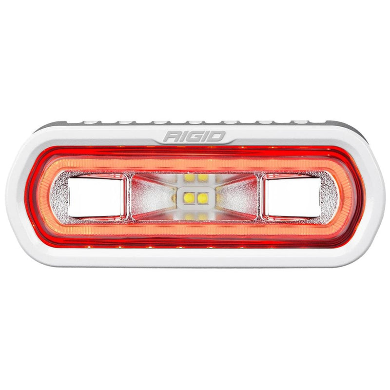 Flood/Spreader Lights RIGID Industries SR-L Series Marine Spreader Light - White Surface Mount - White Light w/Red Halo [51102] RIGID Industries