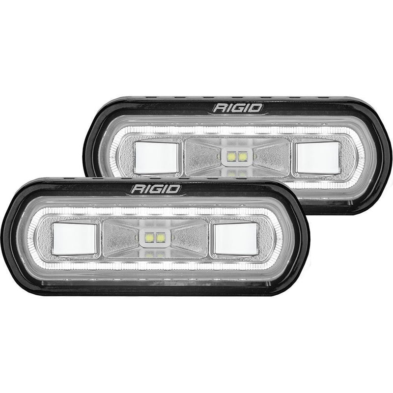 Flood/Spreader Lights RIGID Industries SR-L Series Surface Mount Spreader Light - Black Housing - White Halo [53120] RIGID Industries