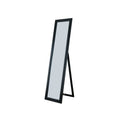 Floor Mirrors Standing Mirror with Decorative Design, Black Benzara