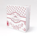 Floral and Trellis Notepad Wedding Favor Vintage Pink (Pack of 1)-Popular Wedding Favors-Navy Blue-JadeMoghul Inc.