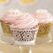 Floral Art Deco Filigree Paper Cupcake Wrappers Silver (Pack of 12)-Wedding Candy Buffet Accessories-JadeMoghul Inc.