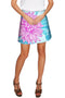 Floral Bliss Aria A-Line Skirt - Women-Floral Bliss-XS-Blue/Pink-JadeMoghul Inc.
