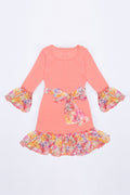 Floral Boho Dress - Girls-Girls Fancy Dresses-6M-Flamingo-JadeMoghul Inc.