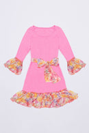 Floral Boho Dress - Girls-Girls Fancy Dresses-6M-Pink Flash-JadeMoghul Inc.