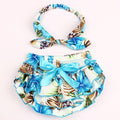 Floral Bow Baby Bloomer Headband set Girl Diaper Covered Tutu Ruffled Panties Infant Shorts Culottes baby Newborn Photo Props-color 14-Newborn-JadeMoghul Inc.