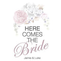 Floral Dreams Down The Aisle Signage Classic (Pack of 1)-Wedding Signs-Pewter Grey-JadeMoghul Inc.
