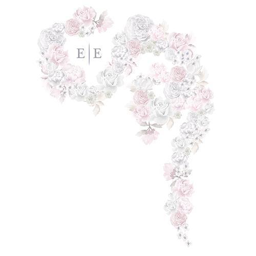Floral Dreams Personalized Canvas Photo Backdrop Classic (Pack of 1)-Wedding Reception Decorations-Lavender-JadeMoghul Inc.