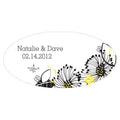 Floral Fusion Large Cling Harvest Gold (Pack of 1)-Wedding Signs-Lemon Yellow-JadeMoghul Inc.