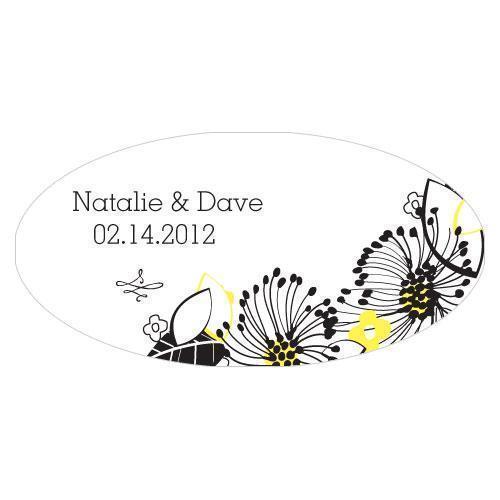 Floral Fusion Large Cling Harvest Gold (Pack of 1)-Wedding Signs-Lilac-JadeMoghul Inc.