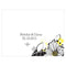 Floral Fusion Note Card Harvest Gold (Pack of 1)-Table Planning Accessories-Lemon Yellow-JadeMoghul Inc.