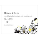 Floral Fusion Save The Date Card Harvest Gold (Pack of 1)-Weddingstar-Leaf Green-JadeMoghul Inc.
