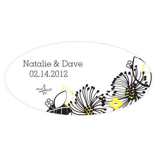 Floral Fusion Small Cling Harvest Gold (Pack of 1)-Wedding Signs-Harvest Gold-JadeMoghul Inc.