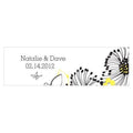 Floral Fusion Small Rectangular Tag Harvest Gold (Pack of 1)-Wedding Favor Stationery-Lemon Yellow-JadeMoghul Inc.