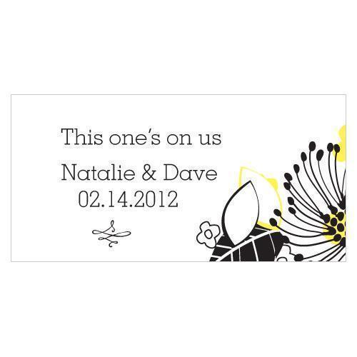 Floral Fusion Small Ticket Harvest Gold (Pack of 120)-Reception Stationery-Lemon Yellow-JadeMoghul Inc.