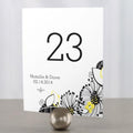 Floral Fusion Table Number Numbers 1-12 Pastel Pink (Pack of 12)-Table Planning Accessories-Harvest Gold-85-96-JadeMoghul Inc.