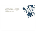 Floral Orchestra Note Card Vintage Pink (Pack of 1)-Weddingstar-Powder Blue-JadeMoghul Inc.