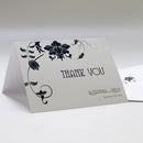 Floral Orchestra Thank You Card Vintage Pink (Pack of 1)-Weddingstar-Navy Blue-JadeMoghul Inc.