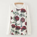 Floral Print Casual Sweater Top-gg31-XL-JadeMoghul Inc.