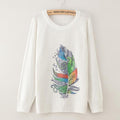 Floral Print Casual Sweater Top-gg36-XL-JadeMoghul Inc.