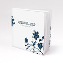 Floral Print Notebook Wedding Favor Vintage Pink (Pack of 1)-Popular Wedding Favors-Navy Blue-JadeMoghul Inc.