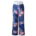 Floral Print Super Soft Lounge Pants-0447blue-L-JadeMoghul Inc.