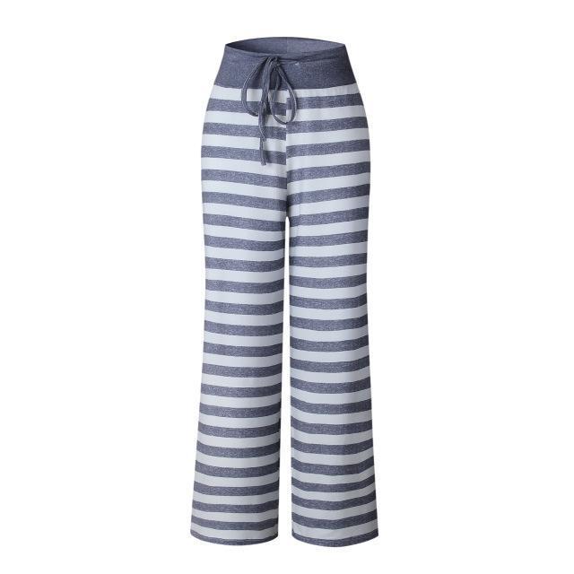 Floral Print Super Soft Lounge Pants-0626stripe-L-JadeMoghul Inc.