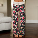 Floral Print Super Soft Lounge Pants-0627black-L-JadeMoghul Inc.