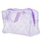 Floral Print Transparent Waterproof Makeup Make up Cosmetic Bag Travel Wash Toothbrush Pouch Toiletry Organizer Bag Tools Sac-Purple-JadeMoghul Inc.