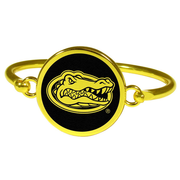 Florida Gators Gold Tone Bangle Bracelet-NCAA,Florida Gators,Jewelry & Accessories-JadeMoghul Inc.