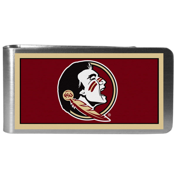 Florida St. Seminoles Steel Logo Money Clips-Wallets & Checkbook Covers-JadeMoghul Inc.