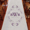 Flourish Monogram Personalized Aisle Runner White With Hearts Vintage Pink (Pack of 1)-Aisle Runners-Harvest Gold-JadeMoghul Inc.