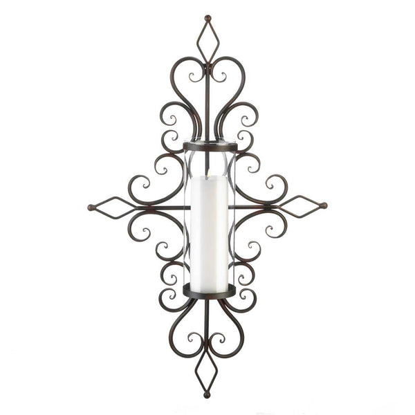 Candle Wall Sconces Flourished Candle Wall Sconce