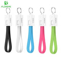 FLOVEME 5Pcs/Lot Mini Keychain Micro USB Cable For Samsung Xiaomi 4X Data Sync Phone Cable For iPhone 7 8 X 6 6s 5s SE IOS 10 11-Mixing-Micro USB Cable-JadeMoghul Inc.
