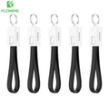FLOVEME 5Pcs/Lot Mini Keychain Micro USB Cable For Samsung Xiaomi 4X Data Sync Phone Cable For iPhone 7 8 X 6 6s 5s SE IOS 10 11-Mysterious Black-Micro USB Cable-JadeMoghul Inc.