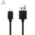 FLOVEME For iPhone 7 Lightning Cable USB Charging for iPhone Cables Mobile Phone Charger Cable For iPhone 5s 6 7 8 X iPad Air 2-Classic Black-30cm-JadeMoghul Inc.