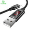 FLOVEME LED Digital USB Cable For iPhone X 7 8 Plus 6 Charger 2.1A(Max) Voltage Current Display Charge Data Nylon Braided Cable--JadeMoghul Inc.