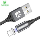 FLOVEME Magnetic Charger Cable For iPhone X 6 Plus 7 8 2.4A Charge 1m LED Magnet USB Cable For Lightning with Magnetic Connector-China-Only Plug-1m-JadeMoghul Inc.