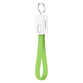 FLOVEME USB Cable for iPhone 7 6 6s 8 plus Mini Keychain Micro USB Cable for iPhone X 5s 5 SE Charging Data Mobile Phone Cables-Green-1 Pieces-JadeMoghul Inc.