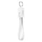 FLOVEME USB Cable for iPhone 7 6 6s 8 plus Mini Keychain Micro USB Cable for iPhone X 5s 5 SE Charging Data Mobile Phone Cables-White-1 Pieces-JadeMoghul Inc.