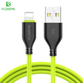 FLOVEME USB Cable for iPhone 7 8 X 2.2A Charging Sync 0.3m 1m Mobile Phone Cables For Apple iPhone 10 6 7 8 Plus 5s Charger Cabo-China-Black Green-30cm-JadeMoghul Inc.