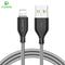 FLOVEME USB Cable for iPhone 7 8 X 2.2A Charging Sync 0.3m 1m Mobile Phone Cables For Apple iPhone 10 6 7 8 Plus 5s Charger Cabo-China-Black Grey-30cm-JadeMoghul Inc.