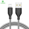FLOVEME USB Cable for iPhone 7 8 X 2.2A Charging Sync 0.3m 1m Mobile Phone Cables For Apple iPhone 10 6 7 8 Plus 5s Charger Cabo-China-White Grey-30cm-JadeMoghul Inc.