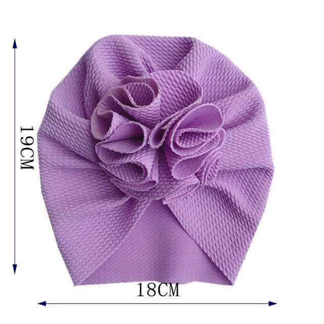 Flower Baby Hat Toddler Turban 6m-18m Infant Headwraps Kids Bonnet Newborn Toddler Beanie Cap AExp