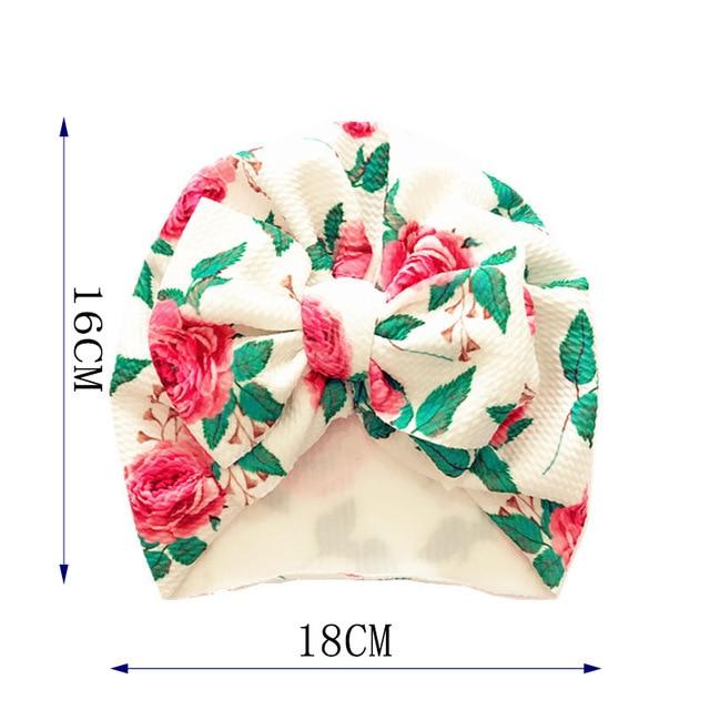 Flower Baby Hat Toddler Turban 6m-18m Infant Headwraps Kids Bonnet Newborn Toddler Beanie Cap AExp