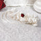 Flower of Love Bridal Garter Ivory (Pack of 1)-Wedding Garters-JadeMoghul Inc.