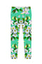 Flower Party Lucy Green Performance Eco Leggings - Women-Flower Party-XS-Green/White-JadeMoghul Inc.