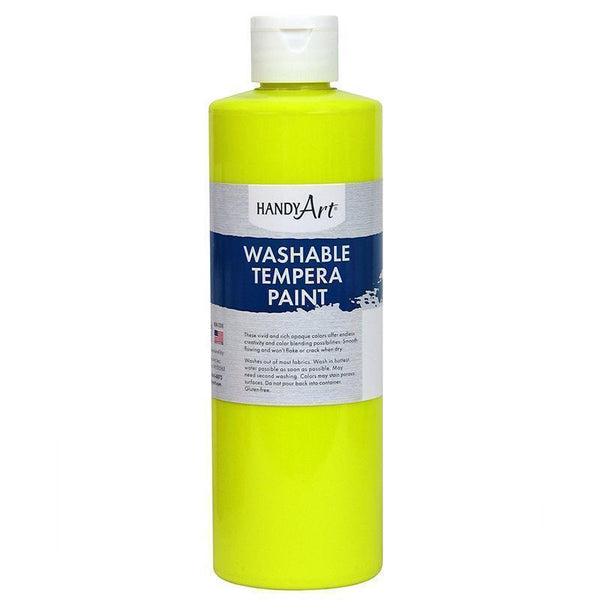 FLUORESCENT YLW TEMPERA PAINT 16OZ-Arts & Crafts-JadeMoghul Inc.